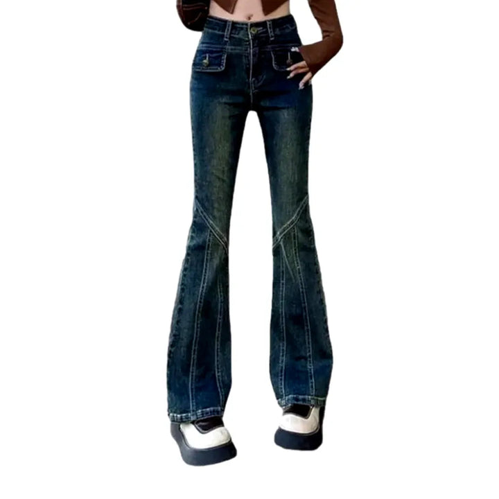 Vintage women's dark-wash jeans